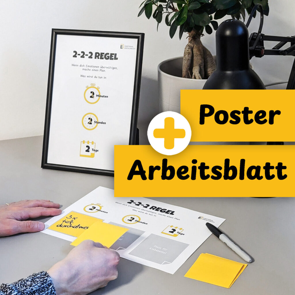 2-2-2 Regel | Werkzeug | Instrument | Emotionale Selbstkontrolle | Selbstbeherrschung | Emotionale Selbstwahrnehmung | Reflexion | Emotionen | Gefühle | Deutsch | PDF | Digitaler Download | Druck | Poster | Arbeitsblatt | Montessori | Emotional Erfolgreich | Emotionale Intelligenz