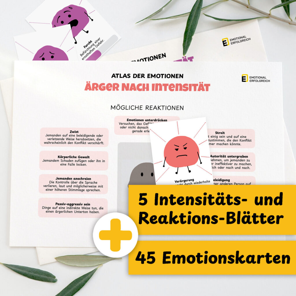 Atlas der Emotionen | eMochi | Intensität | Selbstkontrolle | Flashcards | Emotionskarten | Emotionen | Gefühlskarten | Gefühle | Karten | Deutsch | PDF | Digitaler Download | Druck | Montessori | Emotional Erfolgreich | Emotionale Intelligenz