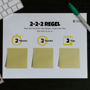 2-2-2 Regel | Werkzeug | Instrument | Emotionale Selbstkontrolle | Selbstbeherrschung | Emotionale Selbstwahrnehmung | Reflexion | Emotionen | Gefühle | Deutsch | PDF | Digitaler Download | Druck | Poster | Arbeitsblatt | Montessori | Emotional Erfolgreich | Emotionale Intelligenz