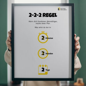2-2-2 Regel | Werkzeug | Instrument | Emotionale Selbstkontrolle | Selbstbeherrschung | Emotionale Selbstwahrnehmung | Reflexion | Emotionen | Gefühle | Deutsch | PDF | Digitaler Download | Druck | Poster | Arbeitsblatt | Montessori | Emotional Erfolgreich | Emotionale Intelligenz